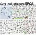 Panda Nail Stickers Decal - 5 Sheets 3D Self-Adhesive Cute Cartoon Nail Art Supplies for Women, Kids & Girls - Designer Manicure DIY Decorations - Buy Online on GoSupps.com