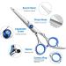 WUWYOUWL Pet Grooming Scissors & Accessories for Cats & Dogs - Hair Cutting & Ear Cleaning Clips (Blue) - Buy Online on GoSupps.com