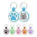 Whoseid QR Code Cat brand changeable pet online profile page several emergency contact quiet silicone cat brand light no ringing QR Cat Id Tag (small breeds-2.5 cm blue) Small Breeds-1 "Blue