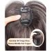 Forehead Fringe Bangs Extension Human Hair 4x8cm Mini Hairpiece Clip in 25cm Head Top Replacement Topper (Middle Part French Temple Black) - Buy Online on GoSupps.com