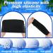 6 Pack Extra Large Silicone Swim Cap for Long Hair, Braids, Dreadlocks - Waterproof Bathing Cap for Men and Women - Black Blue - Buy Online on GoSupps.com