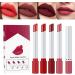 4 Pcs Velvet Matte Lipstick & Lip Gloss Set - Long Lasting, Waterproof Makeup Gift for Women (Set 06) - Buy Online on GoSupps.com