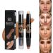 2-in-1 Dual Head Contour Stick Highlight and Contour Stick Long Lasting Waterproof Contour Stick Set (03) - Buy Online on GoSupps.com