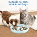 IDOGCHEW Ceramic Cat Slow Feeder Bowl - Anti-Gulping Puzzle Feeder for Healthy Eating - Non-Slip, Spill Proof - Green - Buy Online on GoSupps.com