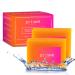 Kojic Acid Soap (2 Bars) for Dark Spot and Pigmentation - Vitamin C Retinol Collagen Turmeric - Infused with Hyaluronic Acid Vitamin E Shea Butter and Olive Oil Orange