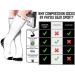 Physix Gear Sport Compression Socks 3-Pack for Men & Women - L-XL Size, Black/Grey, Nude Beige, Black/White - Buy Online on GoSupps.com