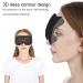 3D Contoured Sleep Mask for Men and Women - 100% Blackout, Micro Weighted Blindfold for Travel, Yoga, Nap - Breathable & Soft Eye Cover in Black - Buy Online on GoSupps.com