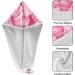 Pink Seashells Hair Towel 2 Pack - Super Absorbent Quick Drying Turbans for Women & Girls - Buy Online on GoSupps.com