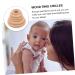 Toyvian 6ST Molar Wooden Circle Accessories - Unfinished Wooden Rings for Baby Teething - Natural Beech Wood Bite Rings - Buy Online on GoSupps.com