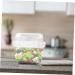 HOLIDYOYO Box Box Lunchbox Bento Container Lunch Boxes Lunch Holder White Compartment Box Pp Double Layer 15.8X15.8X14.3CM 10TUI4923B White 15.8X15.8X14.3CM - Buy Online on GoSupps.com
