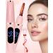 Heated Eyelash Curlers - Eye Lash Curler Heat - Mini Electric Eyelash Curler with LED Display 3 Temp Settings USB Rechargeable Natural Curling 24H Long Lasting for Women Makeup Tools Gifts Pink