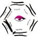 6 in 1 Eyeliner Stencils for Perfect Winged Eye Makeup - Cat Eyeliner & Eyeshadow Stencils Included - Buy Online on GoSupps.com