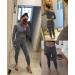 SALSPOR Heart-gray Medium Butt Lifting Gym Scrunch Butt Seamless Leggings for Women | Workout Leggings - Buy Online on GoSupps.com
