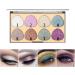 Eyeshadow Palette - 8 Colors Shimmer Eye Shadow Eye Shadow Powder Makeup Pallet Highly Pigmented Ultra Shimmer Fovolat M1 - Buy Online on GoSupps.com