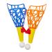 alldoro 60043 XXL catch ball game set for 2 children 4 pieces with cups and balls colorful 26 cm plastic catch the ball