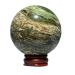Natural Sphere Natural Crystal Rainbow Moss Agate Ball Gem Minerals Stone Hand-Polished Home Decoration 1pc (Color : 370-380g)