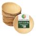 Charity Leaf Disposable Palm Leaf 3.5" Round Mini Bowl (25 pcs) Dipping Bowls | Bamboo Like| All Natural and Biodegradable | Charcuterie Boards, BBQs, and Parties 3.5" Round Bowls (25 pcs)