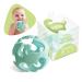 Ashtonbee Dino Baby Teething Toys  Food-Grade Silicone Teethers for Babies  Textured Sensory Balls Teething Toy  Soft and Safe Sensory Chew Toys for Teething Baby  Easy to Clean and Store  Green