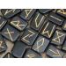 Black Tourmaline Rune Stones Set - 25 Pcs with Elder Futhark Alphabet | Crystal Healing Balancing Runes - 20-25 mm | Gift Home Decor - Buy Online on GoSupps.com