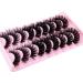 False Eyelashes 6D Mink - 9 Pairs Dramatic Fluffy Natural Curly Lashes - Thick Fake Eyelashes - 3 Styles - Buy Online on GoSupps.com