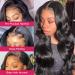 24 Inch 150% Density Body Wave Lace Frontal Wig - Brazilian Human Hair for Black Women - Buy Online on GoSupps.com