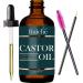 Live Fraiche Castor Oil Organic (2oz) + FREE Mascara Starter Kit. USDA Certified 100% Pure Cold Pressed  Hexane Free Grow Eyelashes and Eyebrows. Condition Hair. Lash Growth Serum. Brow Treatment