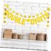 Warmhm 10th Birthday Banner 2pcs Latte Baby Ribbon Wafer Paper Baby Birthday Banner Girl 300CM Golden - Buy Online on GoSupps.com