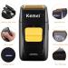 KEMEI Double Foil Electric Shaver for Men - Cordless Rechargeable Hair & Beard Trimmer - Professional Barber Supplies - Black - Buy Online on GoSupps.com