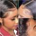 Muokass 4x4 HD Lace Closure Wig 18 inch - 180% Density Straight Brazilian Virgin Hair - Natural Color, Pre Plucked, Glueless, Elastic Bands - for Black Women - Buy Online on GoSupps.com