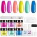 Beetles Dip Powder Nail Kit - 6 Bright Summer Colors - Pool Party Hot Pink Yellow Green Blue - Dipping Powder Set with Base Top Coat Activator & Nail File - No LED Lamp Needed - Buy Online on GoSupps.com
