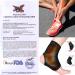 Adjustable Compression Ankle Braces 2PCS for Men & Women Breathable Support for Sprains, Sports Injuries - Large Classic Black - Buy Online on GoSupps.com