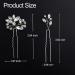 6-Piece Rhinestone Bride Hair Pins - Crystal Wedding Hair Accessories for Women - Silver Bridesmaid Hair Piece - Buy Online on GoSupps.com