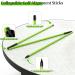 MoKo Golf Alignment Stick Set - 48 Collapsible Rods for Aiming, Putting & Posture - Golf Training Aid with Tube Case - Green - Buy Online on GoSupps.com
