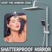 NC Unbreakable Fogless Shower Mirror for Shaving - 2 Pack (Medium 4x6) - Shatterproof, Fog Proof, Portable Bathroom Mirror - Buy Online on GoSupps.com