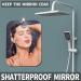 NC Fogless Unbreakable Shower Mirror | Shatterproof Fog Proof Shave | Medium 2PCS 6x8 | Portable for Travel, Makeup, Camping | Wall Hanging Bathroom Mirror - Buy Online on GoSupps.com