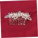 Angoily 1pc Bridal Headdress Pearl Accessories Diamond Hair Comb Insert Hair Comb Wedding Hair Accessories Headwear Tiara Rhinestone Hair Comb Bride European and American Hairpin - Buy Online on GoSupps.com