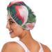 Tropical Flowers Flamingo Hair Towel 2 Pack Super Absorbent Quick Dry Hair Turbans for Women & Girls - Buy Online on GoSupps.com