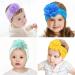 DOOBOI 12pcs Baby Girls Nylon Headbands with Chiffon Flower Bows - Hair Accessories for Newborns & Kids - Buy Online on GoSupps.com