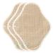 think ECO Premium Original Type Pads Organic Cotton Cloth Pads for Women Menstrual Pads with Wings Great Absorption and Leak Prevention Washable Pads 3 Pads (Original Browm Day Pad)