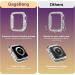 Bling Bumper Case Compatible with Apple Watch Series 6 5 4 Se 44mm Diamond Protective Face Cover for Women Hard PC Frame Protector for iWatch 44mm Silver Silver 44mm - Buy Online on GoSupps.com