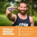 Chia Charge Vegan Protein Bar - 20g Plant Powered Protein - Dairy, Gluten, and Palm Oil Free - Jaffa Cake Flavor - 10 x 60g Pack - Buy Online on GoSupps.com