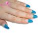 Buy Blue Gel Stiletto Almond False Nails - 24 Bling Art Artificial Long Tips with Glue | International Shipping - Buy Online on GoSupps.com