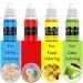 Vibrant Rainbow Food Color Set - 10ml x 10 Concentrated Liquid Dyes for Baking Decorating & Cooking | Perfect for Fondant & DIY Enthusiasts - Buy Online on GoSupps.com