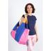 JoYnWell Large Yoga Mat Bag Carrier for Yoga Mats, Bolster, Block, and Workout Gear - Durable 12oz Canvas Exercise Tote with 4 Zipper Pockets in Lapis-Bubblegum - Buy Online on GoSupps.com