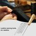 Canvas Leather Sewing Awl Set with Nylon Cord Thread and Thimble for Handmade Leather Repair - Buy Online on GoSupps.com