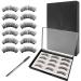 Magnetic Eyelashes Reusable Magnetic Lashes without Eyeliner Dual 3D False Eyelashes Extension Natural False Eyelashes No Eyeliner or Glue Needed with Applicator Tweezers Eyelashes Brush