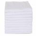 WHITEWRAP Muslin Washcloths | 12x12 | 10-Pack | White | 100% Organic Muslin Cotton Soft Baby Towel Set, Reusable Baby Wipes for Bath, Bibs, Newborn Baby Face Towel and Washcloth for Sensitive Skin Pack of 10 (12" x 12") White