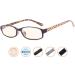 CessBlu UV Protection Computer Reading Glasses for Women - Polka Dots Blue Light Filter Eyeglasses (Brown +1.0 - Buy Online on GoSupps.com