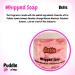 Belle Whipped Soap Body Wash - 150g - Natural Oils and Butters - Perfume Scent - Vegan Friendly - Puddle of Wax - Made in the UK - Buy Online on GoSupps.com