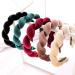 amangul Braid Headband VelvetHeadband Sponge Headband Hair Hoop Spa Headband Wash Face Skincare Headband Makeup YogaSweatband(Coffee) - Buy Online on GoSupps.com